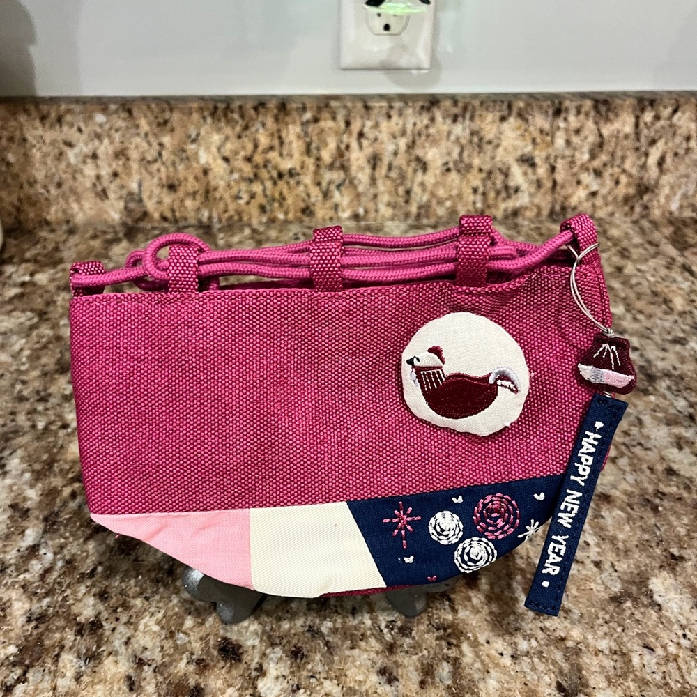 New Starbucks Korea Lucky Rooster Drawstring Bag Purse New Year Zodiac